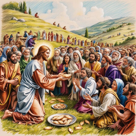 02/05 – Jesus tomou os pães, deu graças e distribuiu-os aos que estavam sentados, tanto quanto queriam.