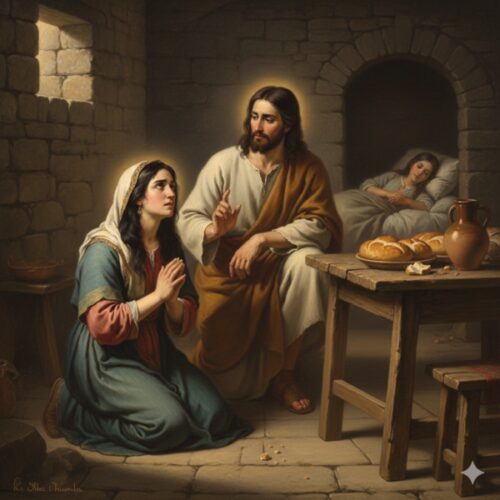 12/02 – É verdade, Senhor; mas também os cachorrinhos, debaixo da mesa, comem as migalhas que as crianças deixam cair.