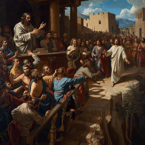 09/03 – Jesus, porém, passando pelo meio deles, continuou o seu caminho.