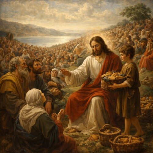 17/04 – Jesus tomou os pães, deu graças e distribuiu-os aos que estavam sentados, tanto quanto queriam.