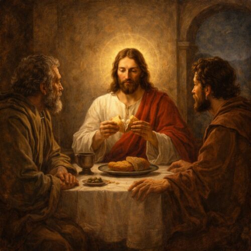 19/04 – Fica conosco, pois já é tarde e a noite vem chegando!